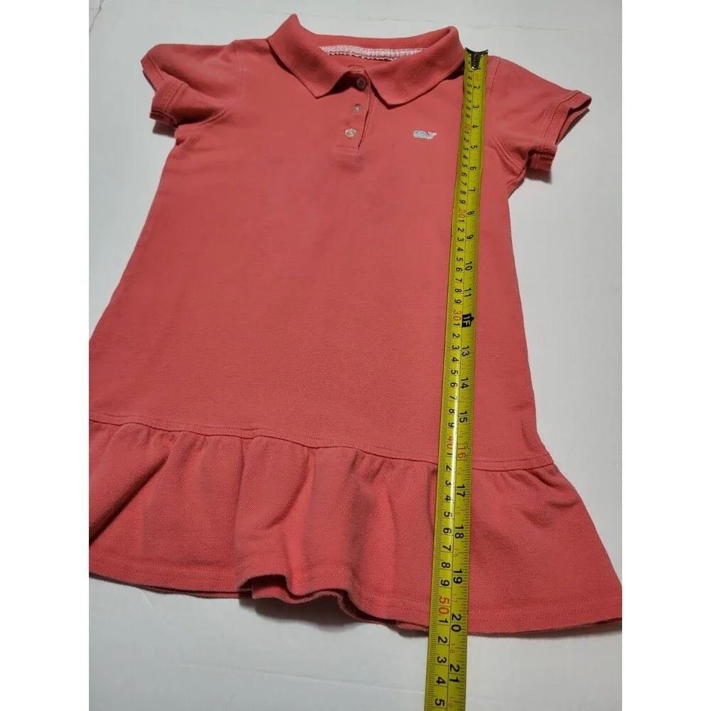 (#L7) Vineyard Vines Kids Pink Cotton Blend Short Sleeve Size 5